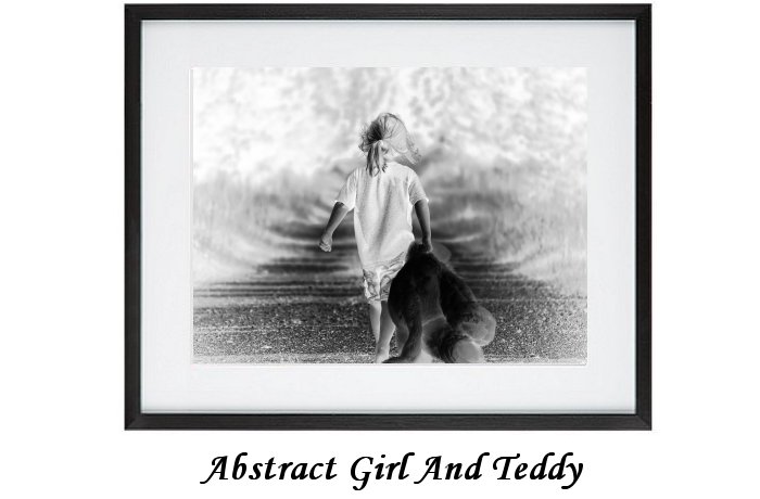 Abstract Girl And Teddy